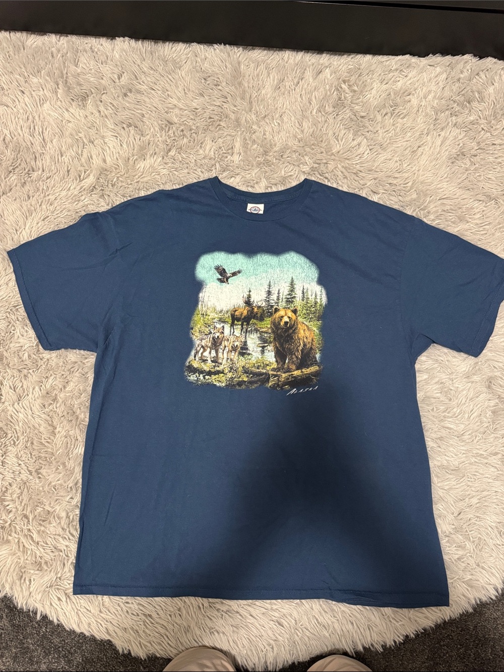 🌲 VINTAGE 90s/Y2K ALASKA WILDLIFE NATURE TEE 🌲